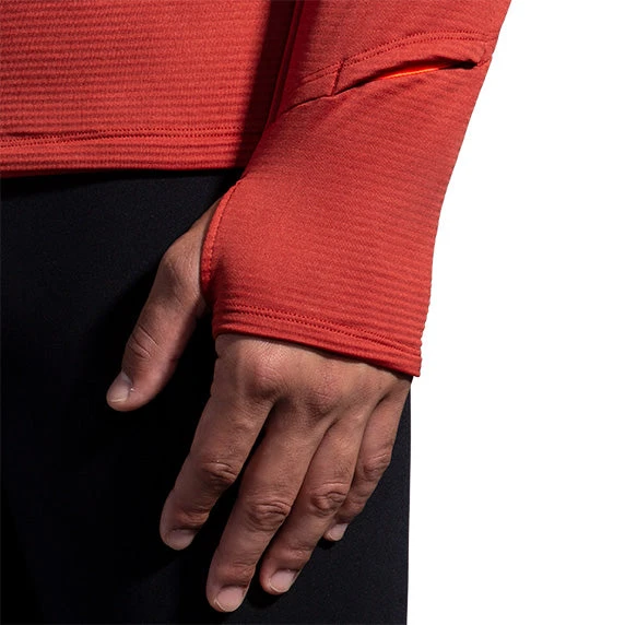 Brooks Men's Notch Thermal Hoodie - Copper/Heather Dark Copper (211402682) - Image 5