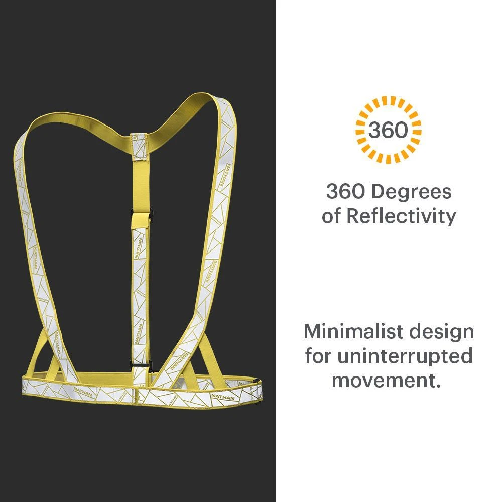 Nathan Vibe Reflective Vest - Vibrant Yellow (NS2066-0467) - Image 2