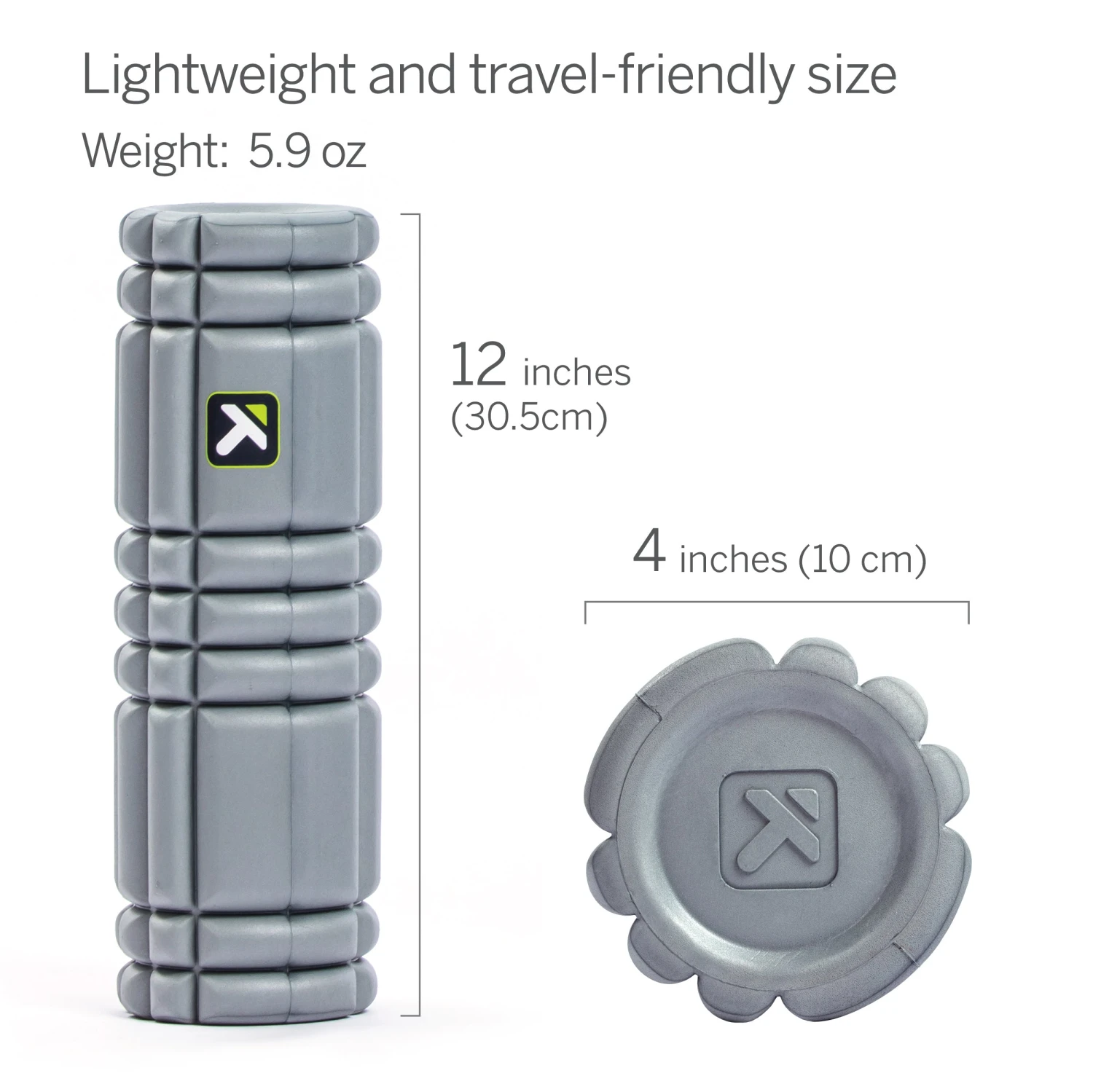 TriggerPoint 12" Core Foam Roller - Grey (03328) - Image 2